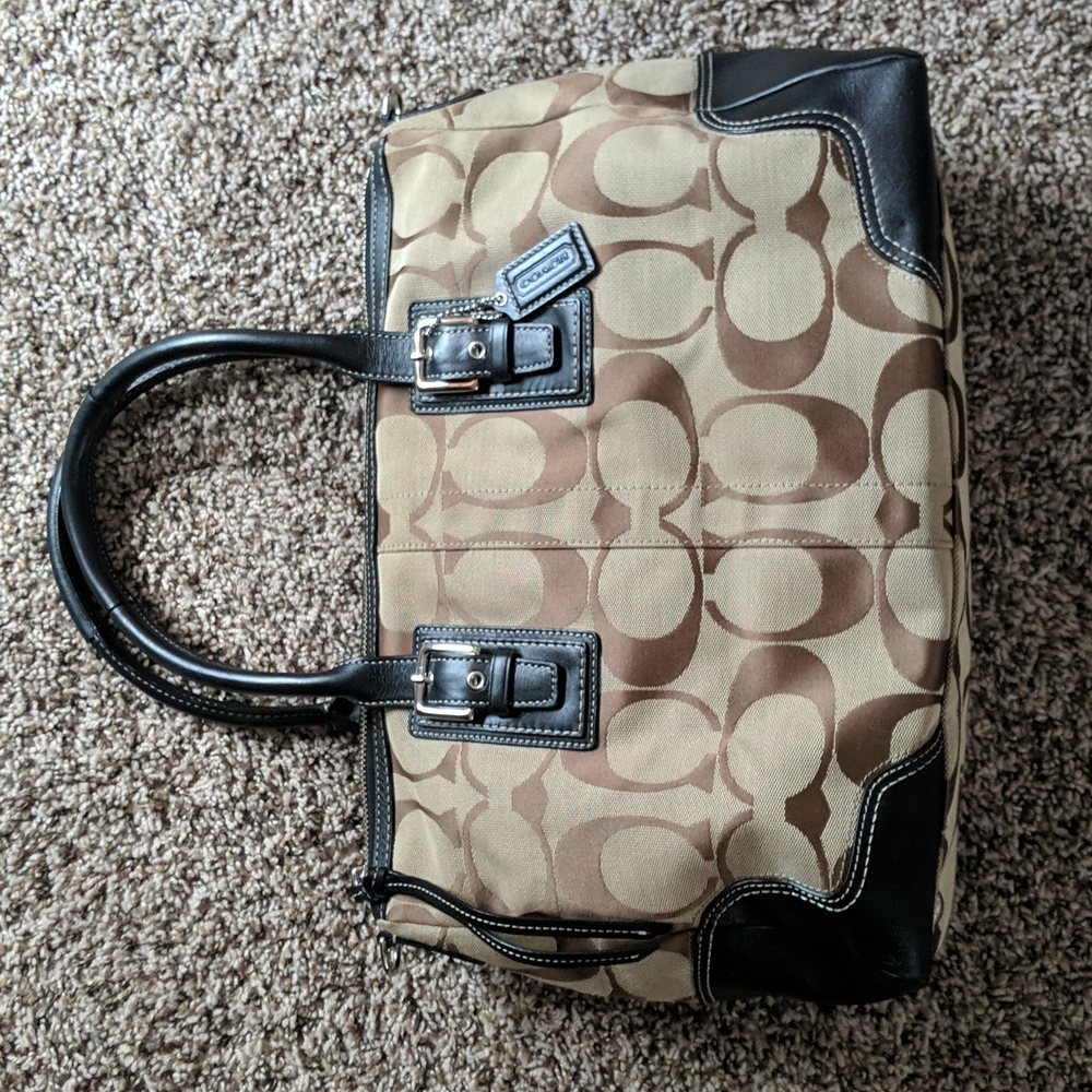 Brown Coach Hand Bag - Removable Shoulder Strap